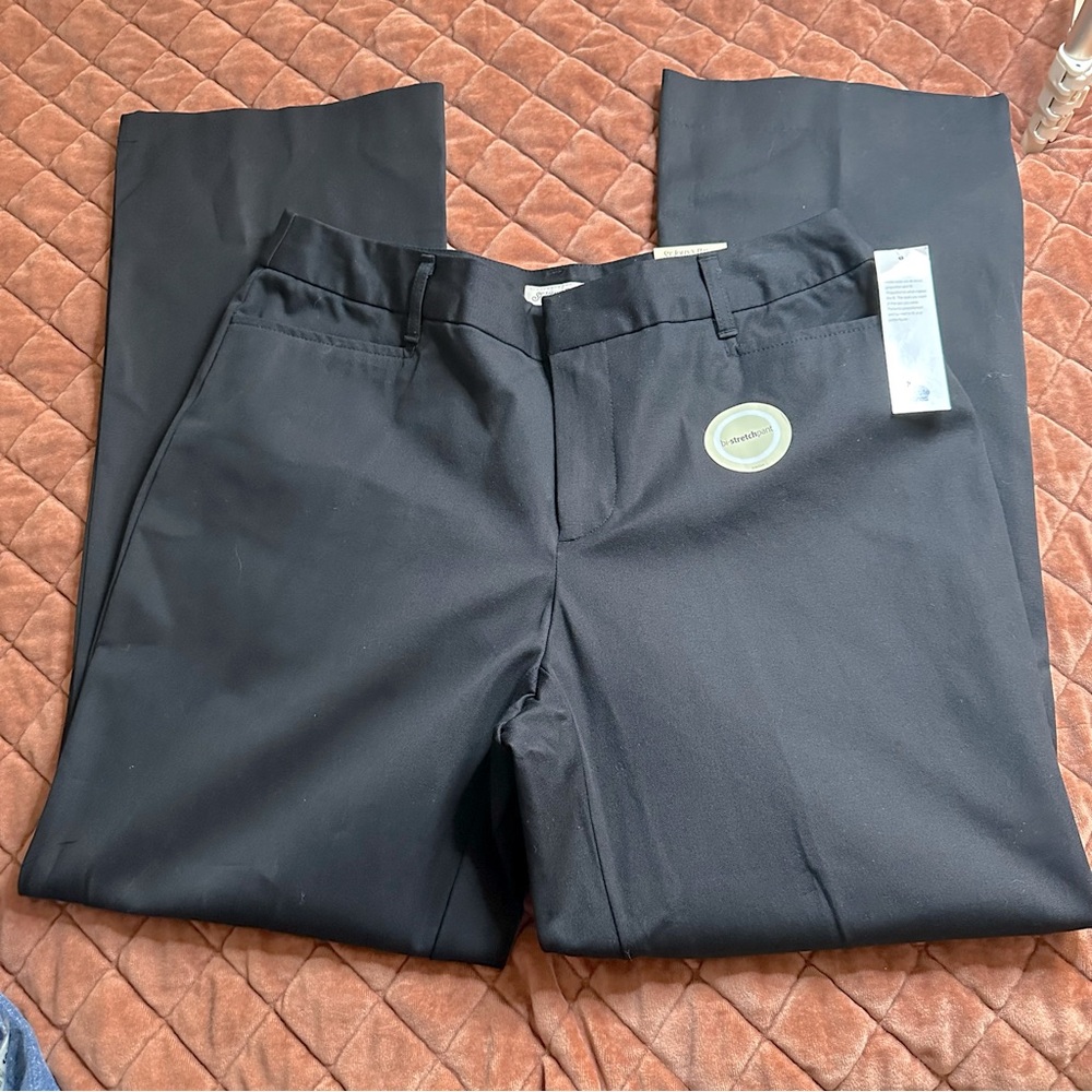NWT St John’s Bay Bi Stretch Petite Black Pant